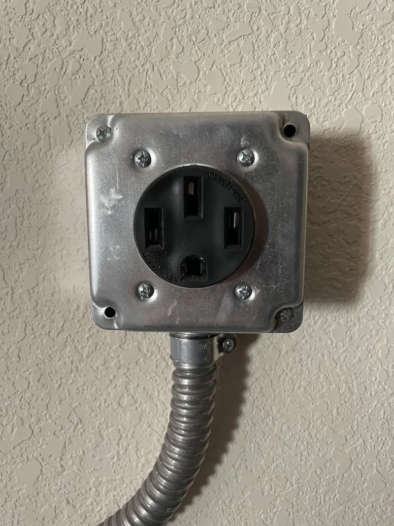NEMA 14-50 outlet installed for Smart Home Electrical in Grand Prairie