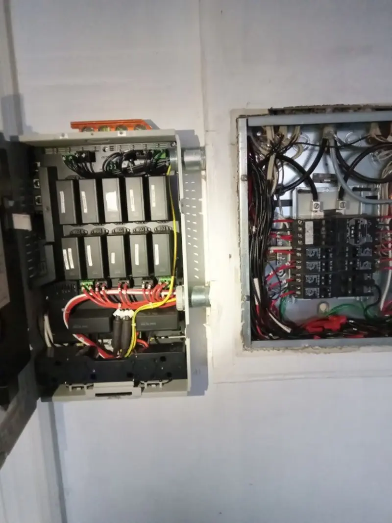 Electrical panel upgrade completed for Security Camera Wiring in Grand Prairie